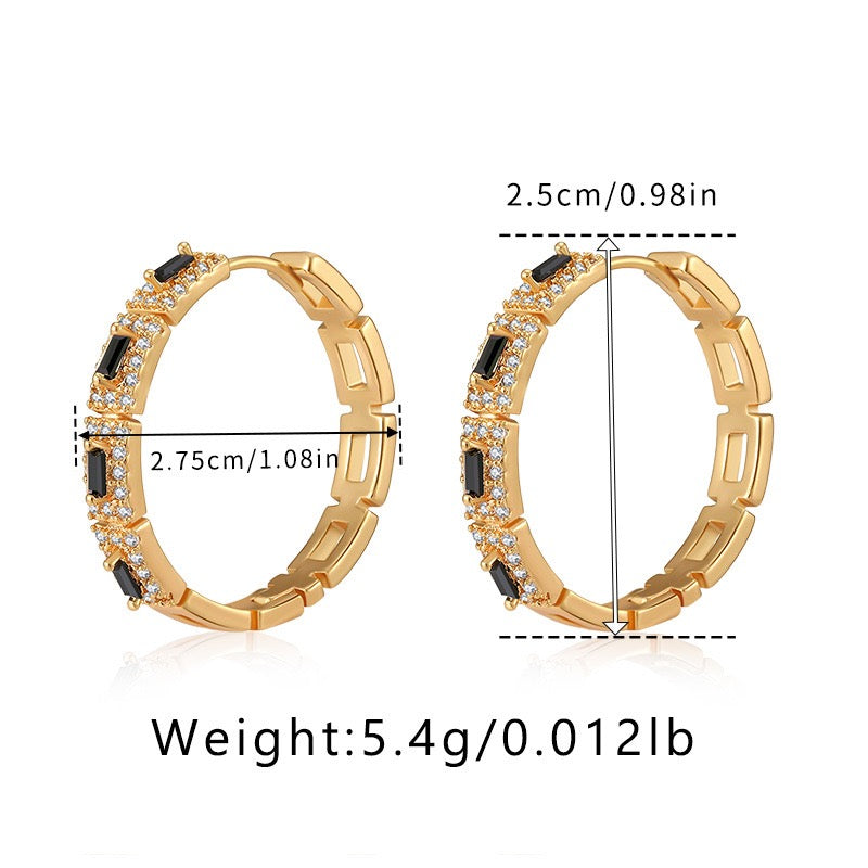 Gold plated hoops