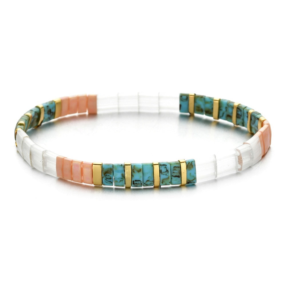 Japanese tila beads bracelet