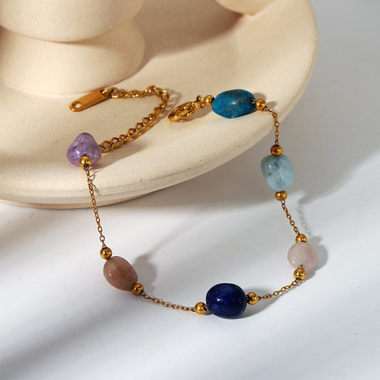 Colorful stones bracelet