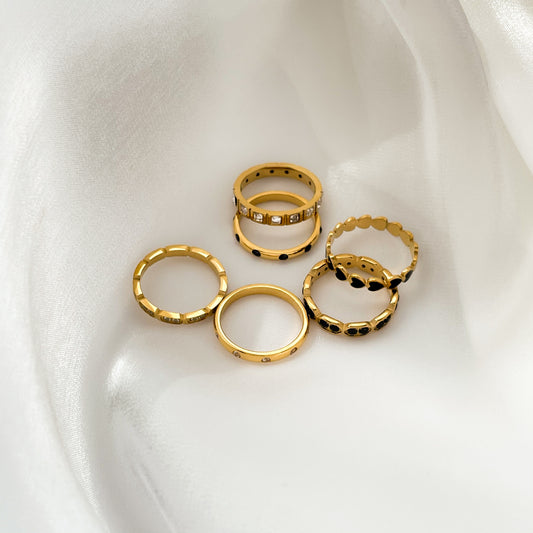 Gold plated rings