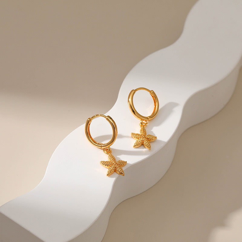 Gold plated hoops