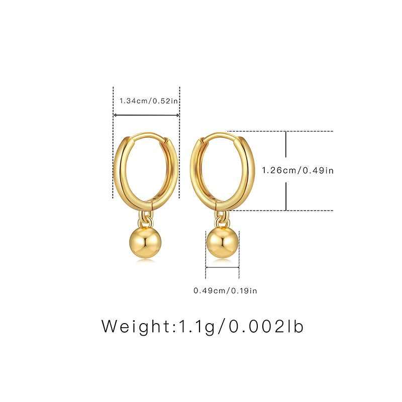 Gold plated hoops