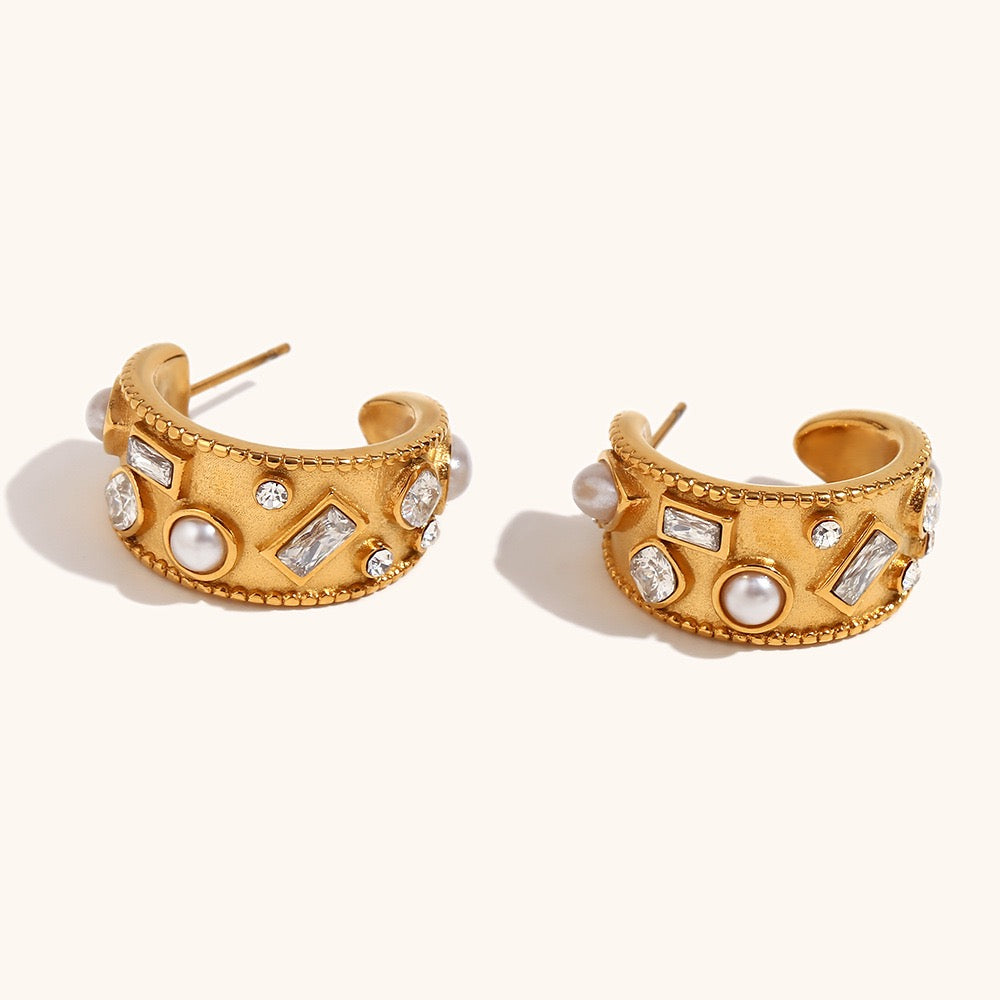 Arabic dreams gold earrings