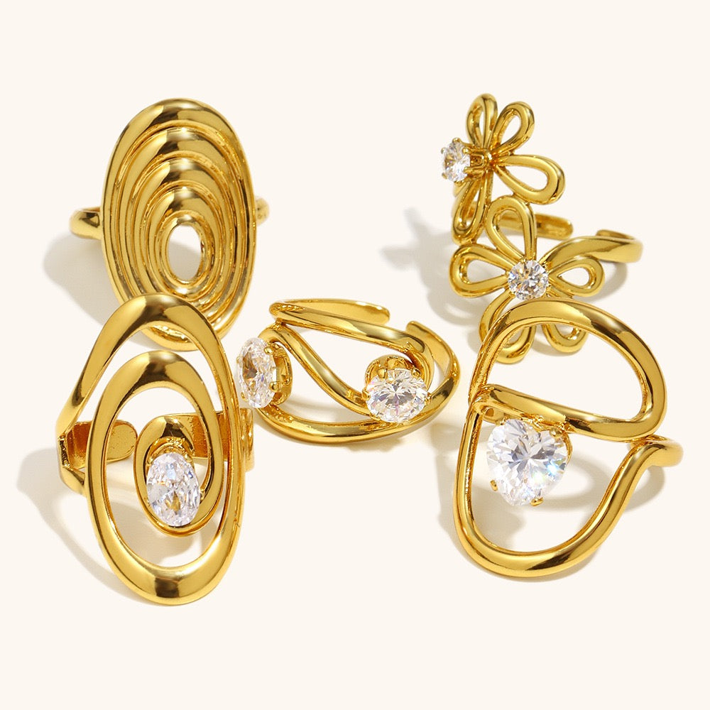 Bright Sunday rings collection