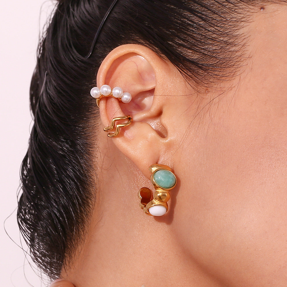 Turquoise stones studs