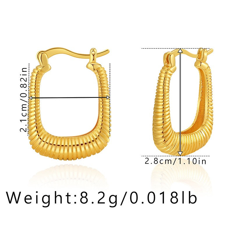 Gold plated hoops