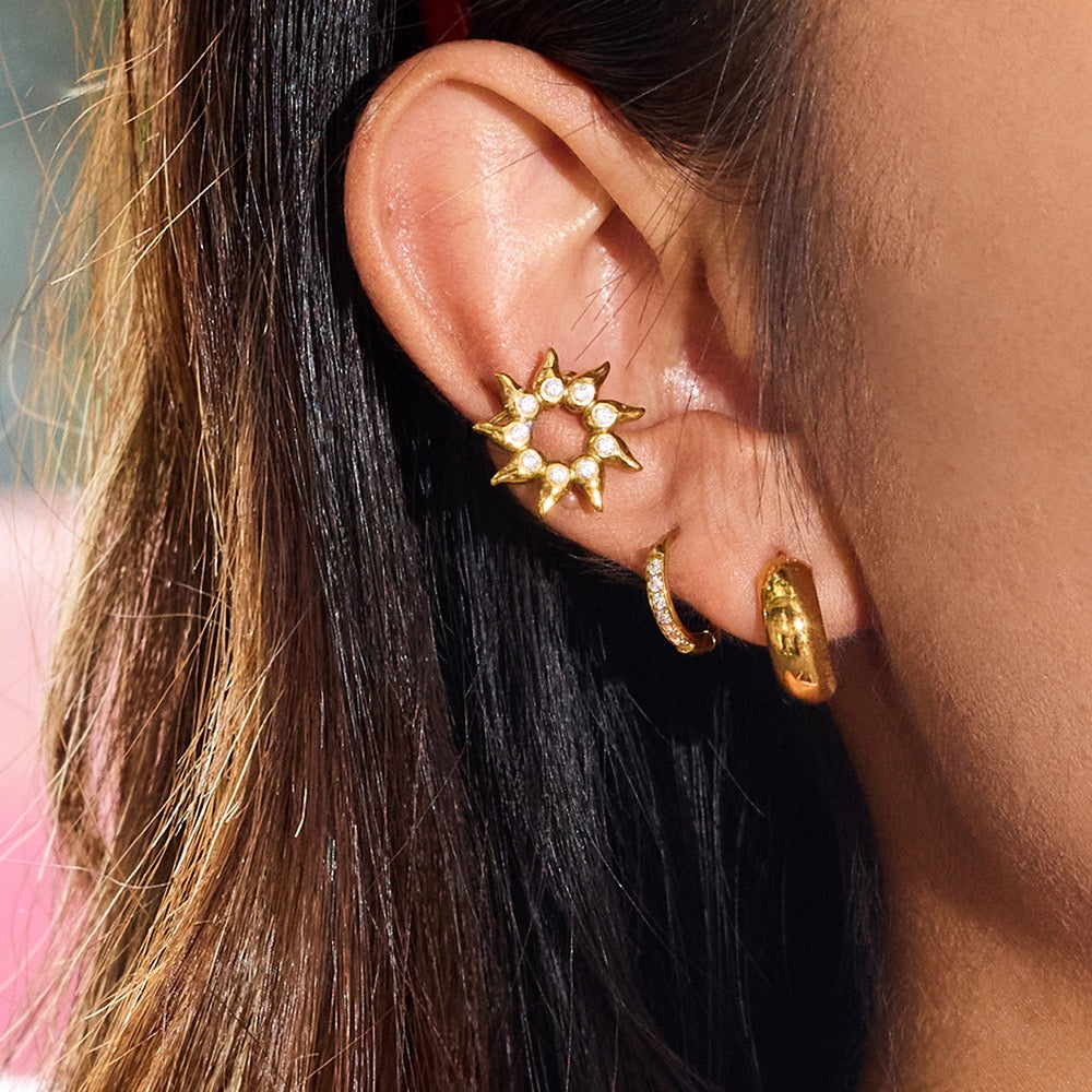 Dainty sun ear cuffs