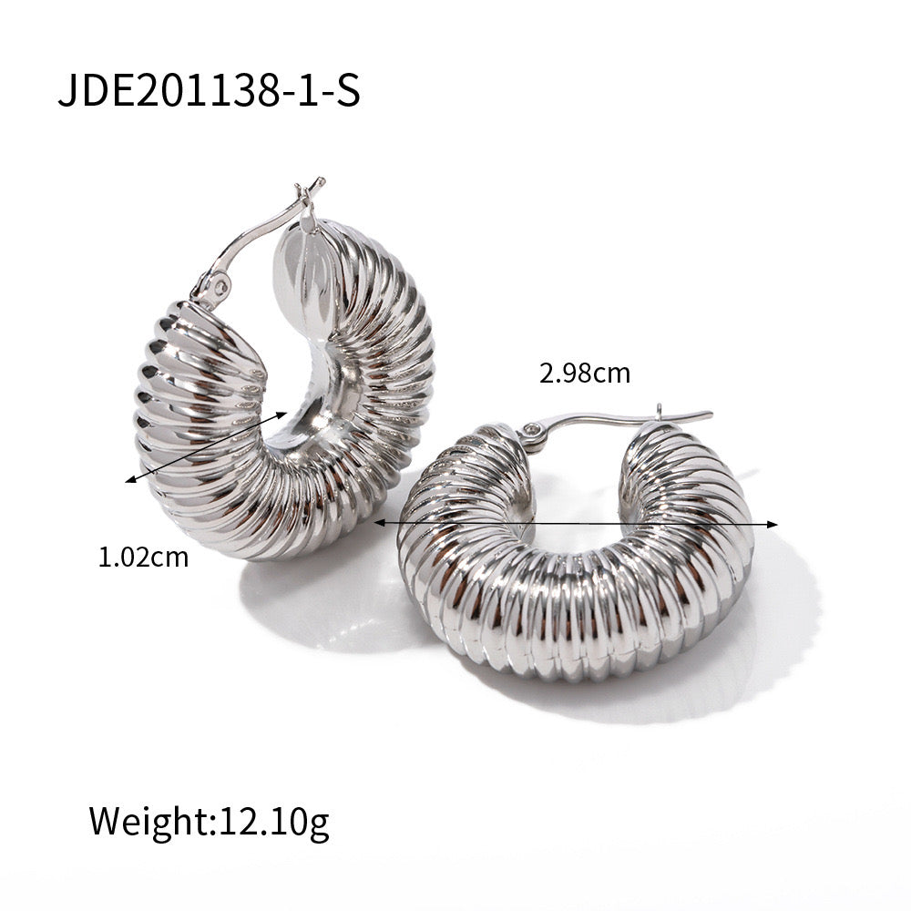 Stainless steel hoops collection