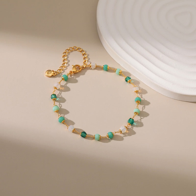 Light Green dream necklace and bracelet