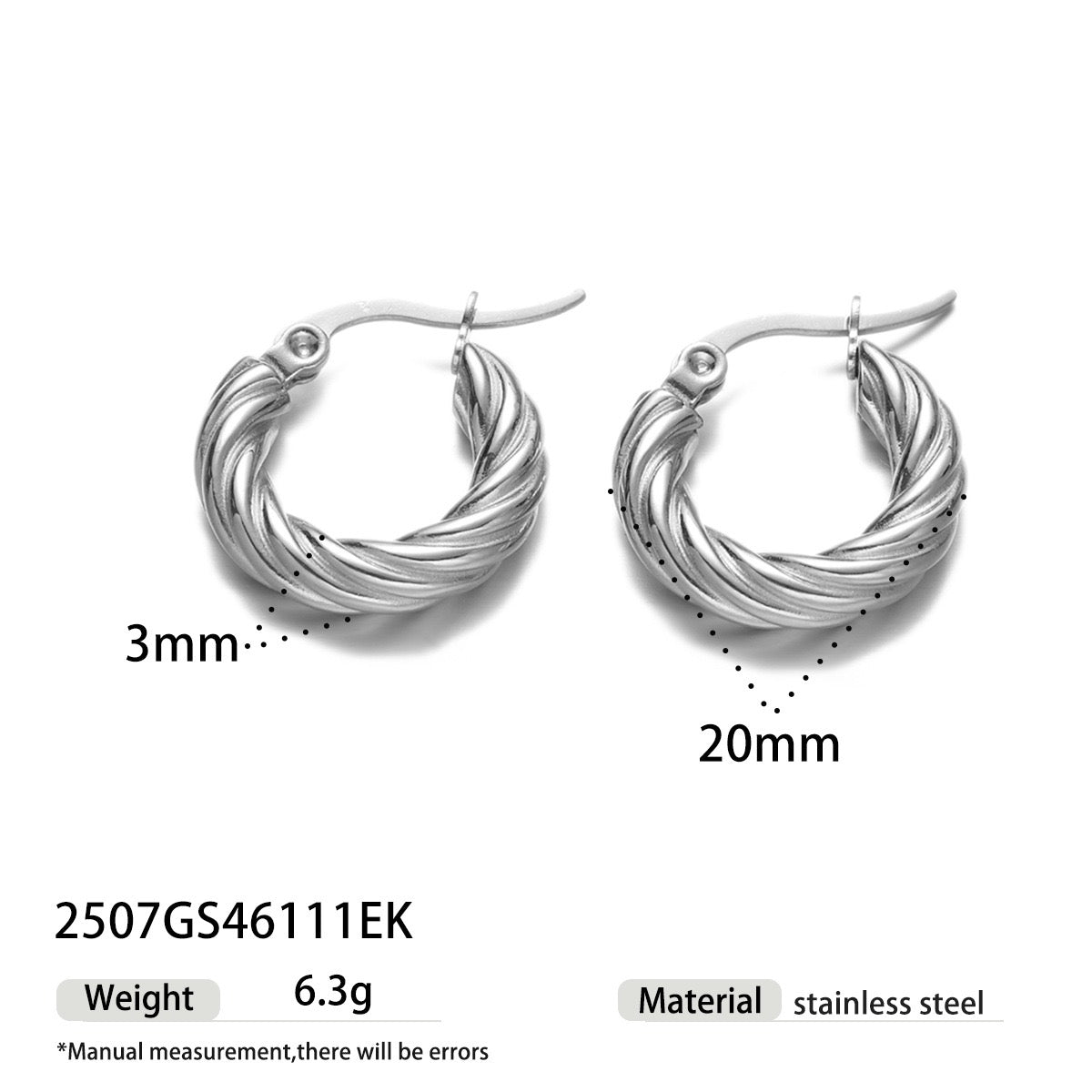 Swiftly twist hoop earrings