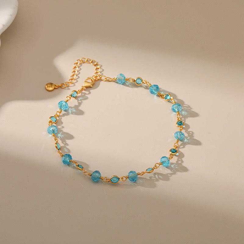 Light blue anklets