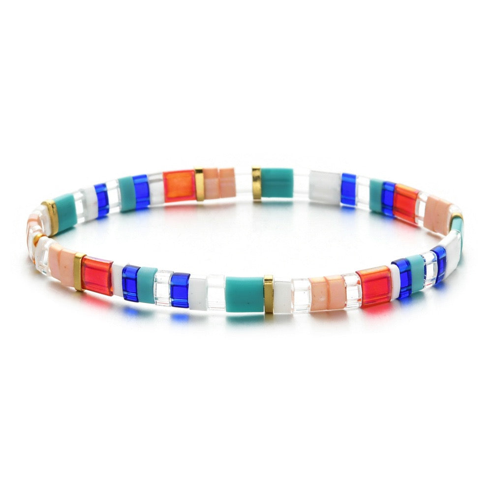 Japanese tila beads bracelet