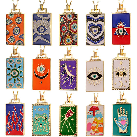 Tarot cards necklaces