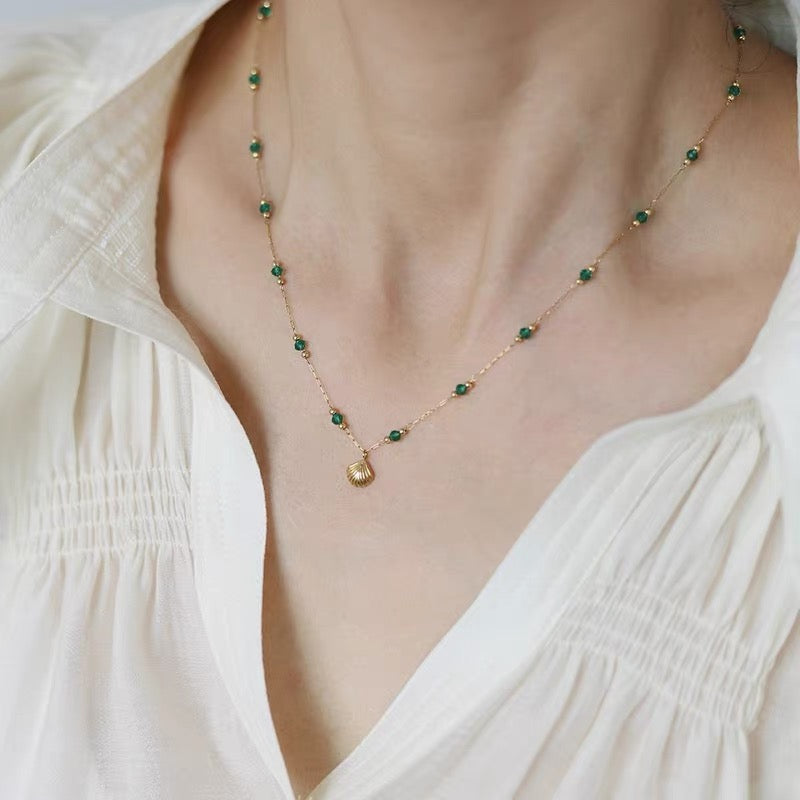 Green dream of the ocean necklace