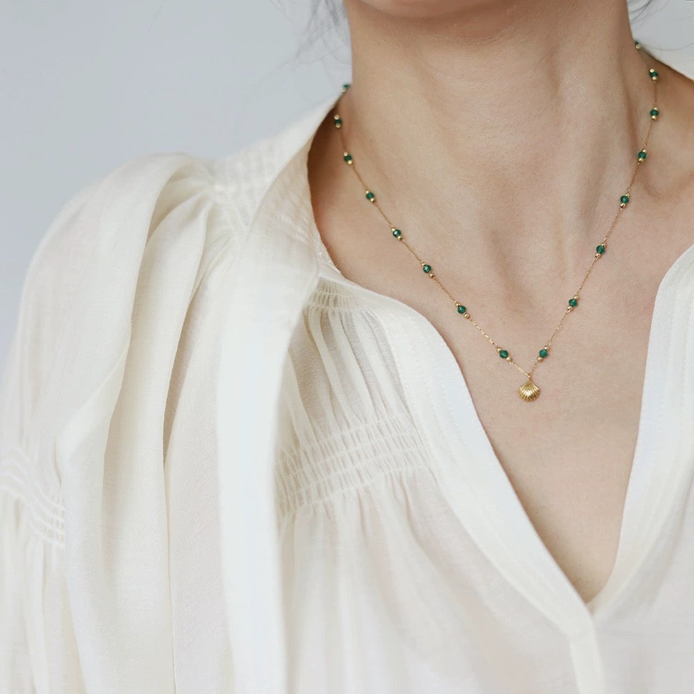 Green dream of the ocean necklace