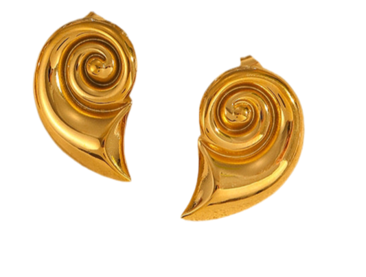 Aurora Sea snail earrings