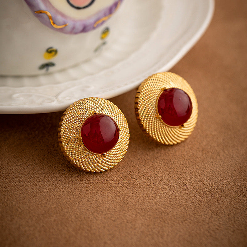 Little red hats earrings