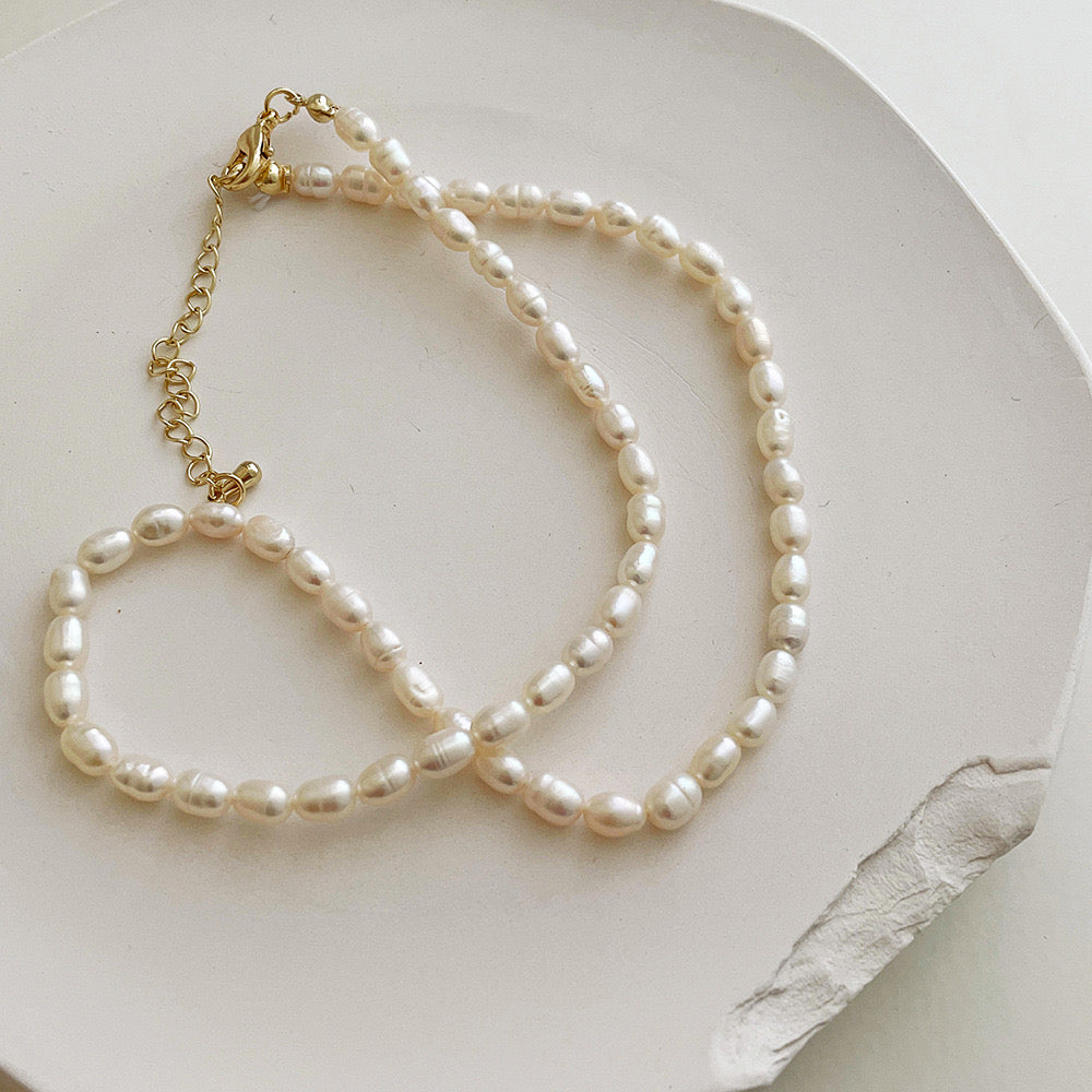 4-5mm freshwater pearls necklace