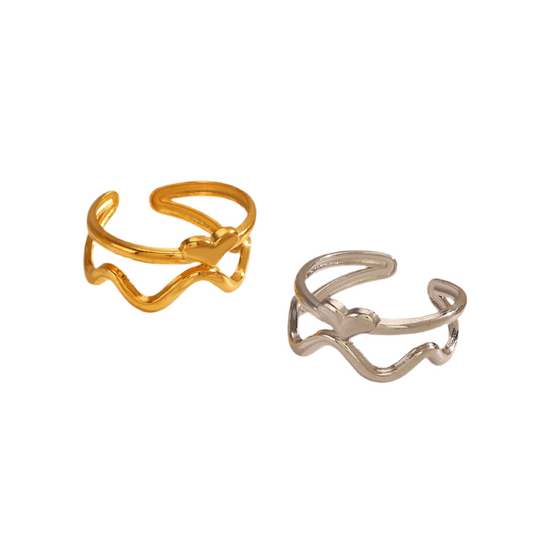 Layer heart rings