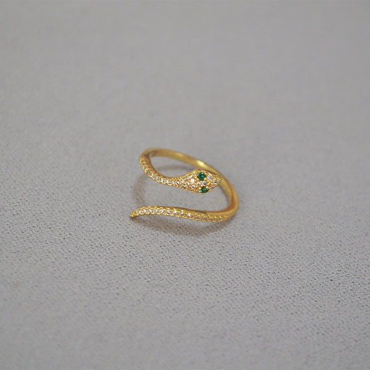 Golden snake ring