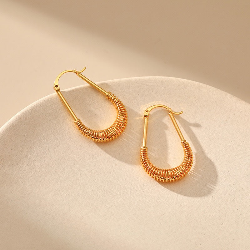 Gold plated earrings