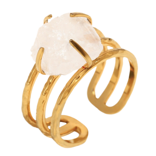 White Crystal rings