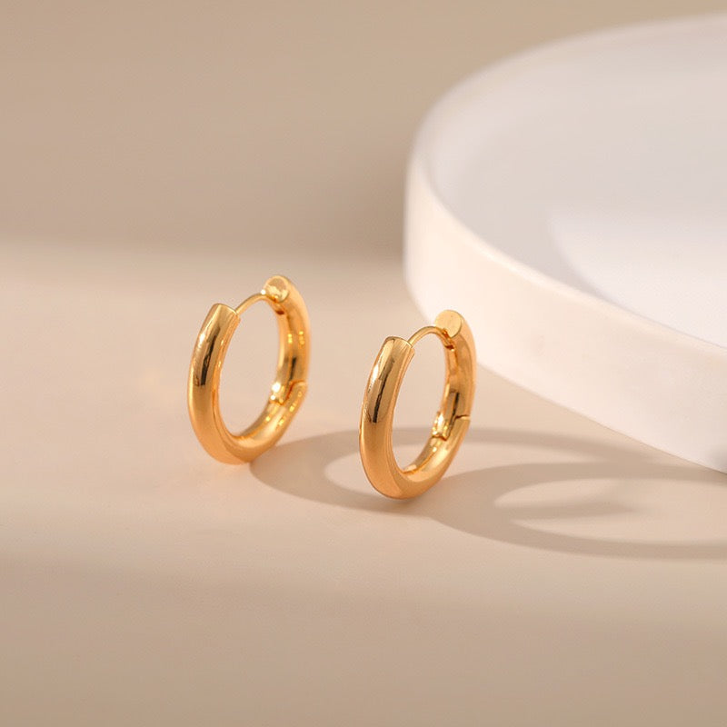 Classic gold hoops