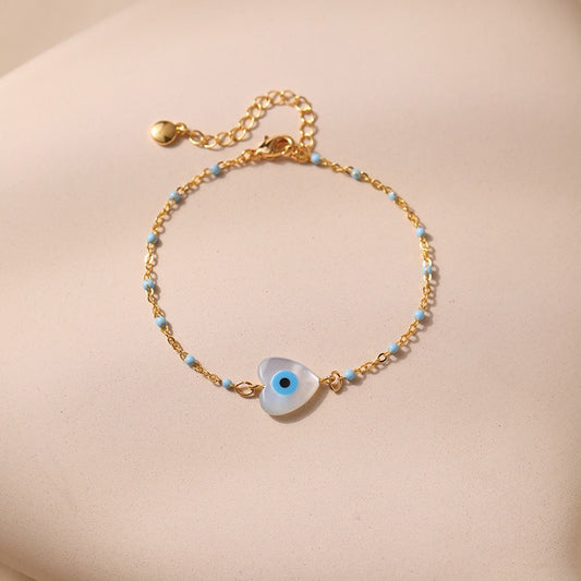 Mother of pearl eyes bracelet/anklets