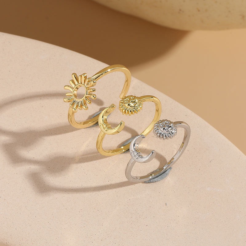 Sun and moon rings