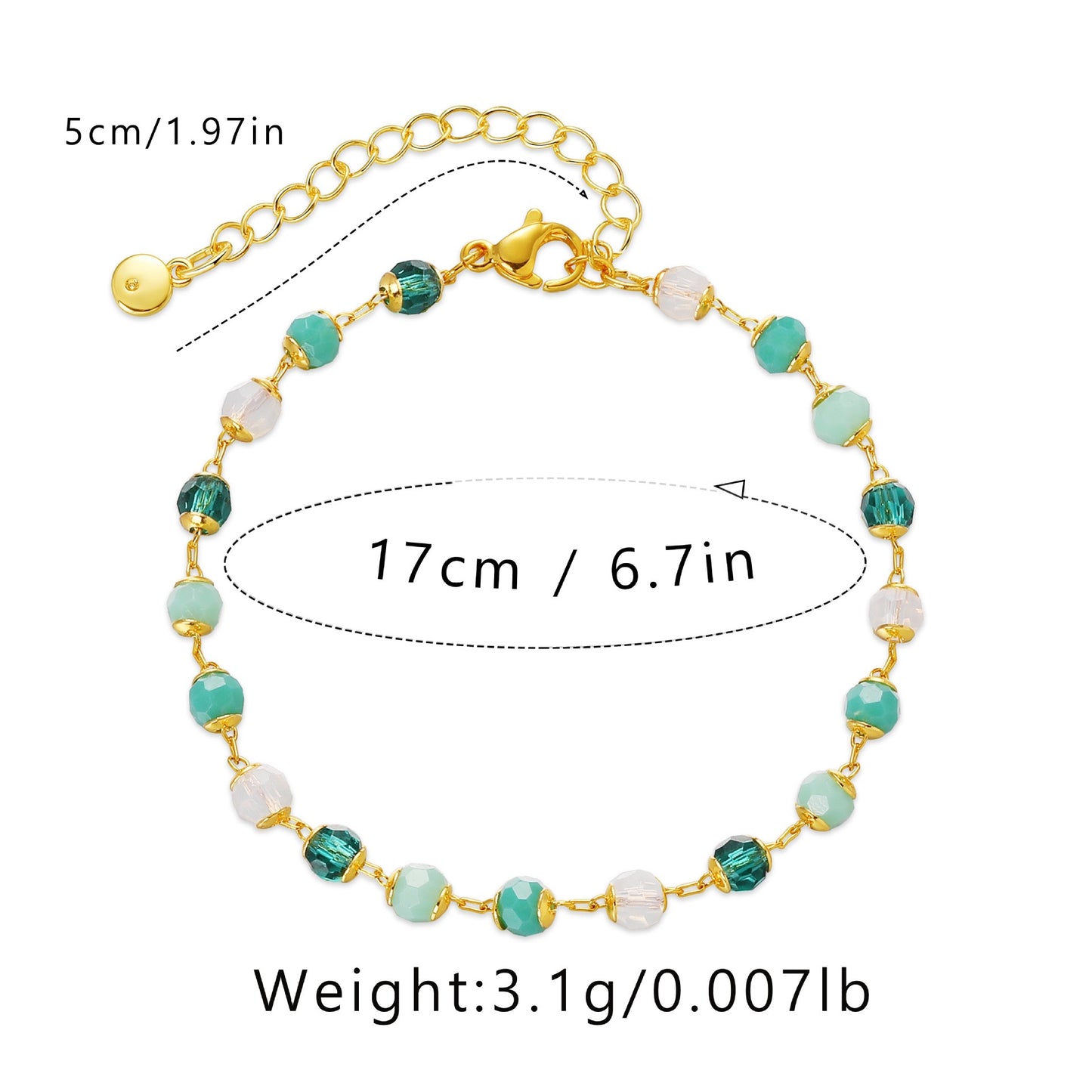 Light Green dream necklace and bracelet