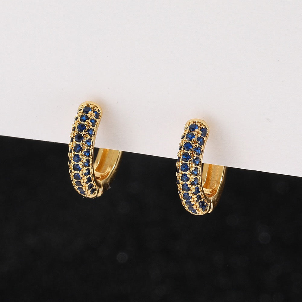 Mini zircon hoops