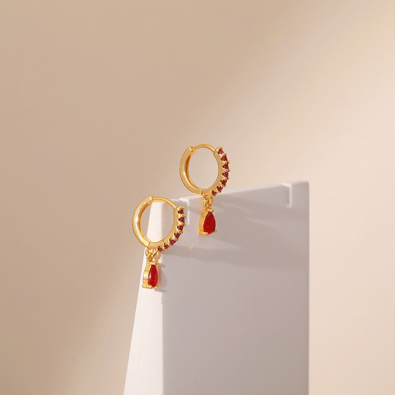 Gold plated hoops