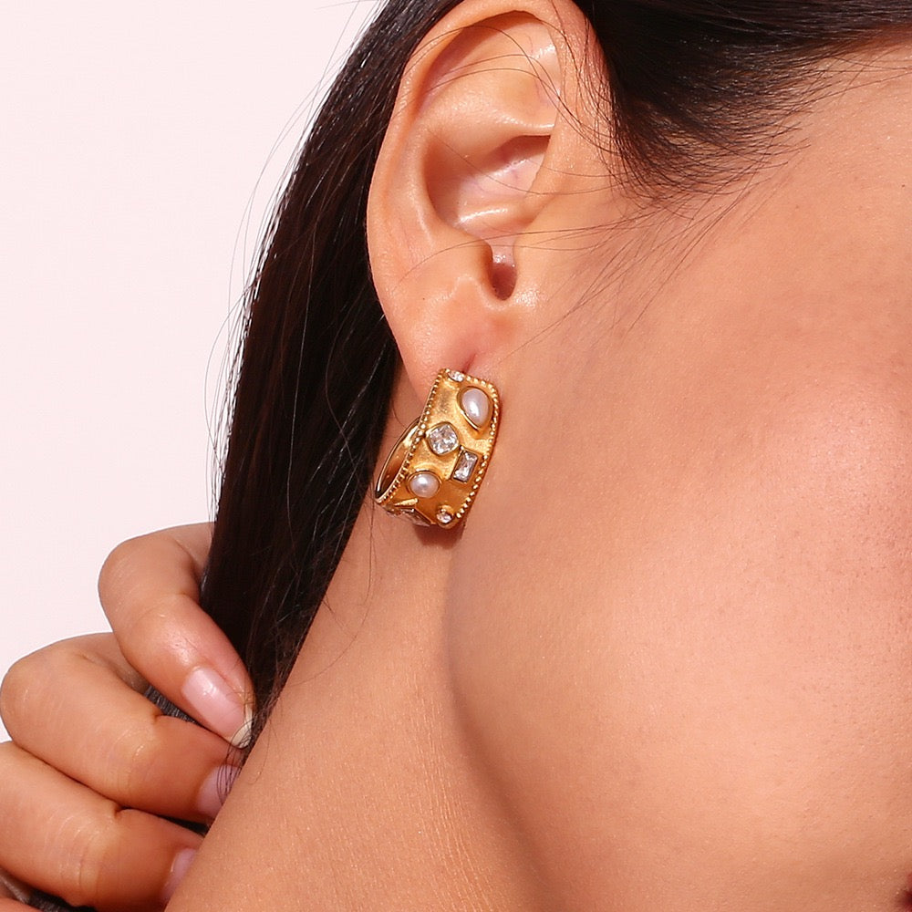 Arabic dreams gold earrings