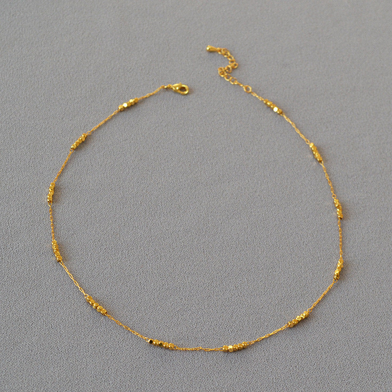 Rounds gold necklace