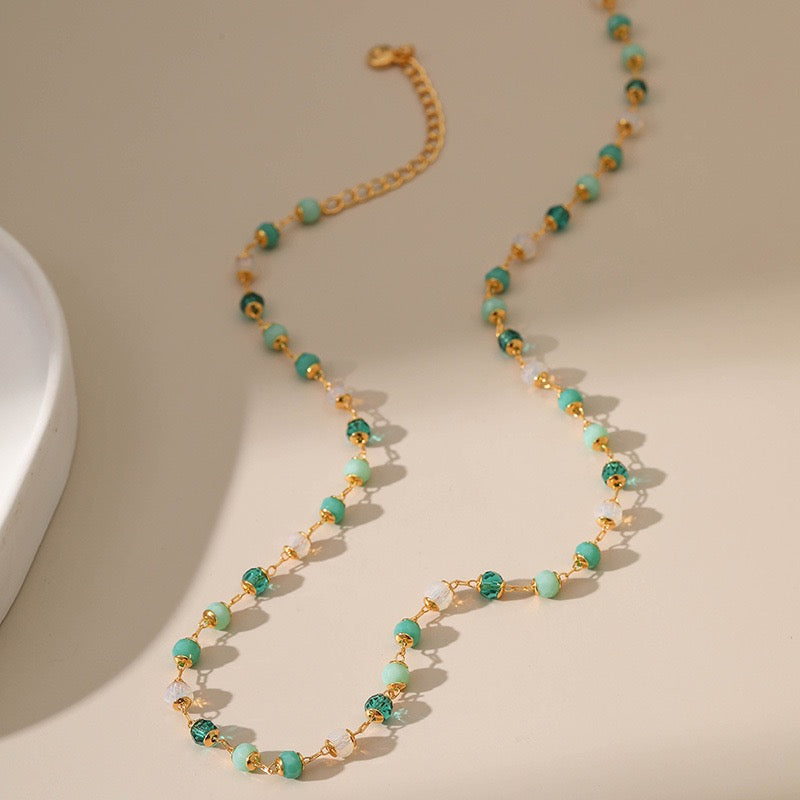 Light Green dream necklace and bracelet