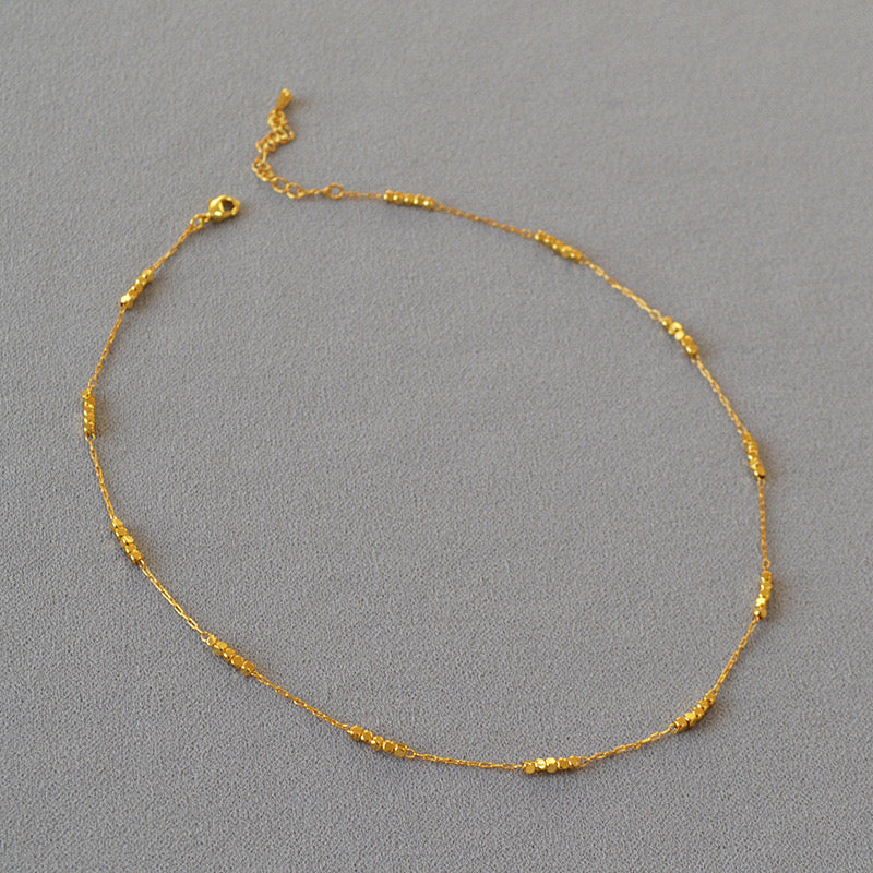 Rounds gold necklace