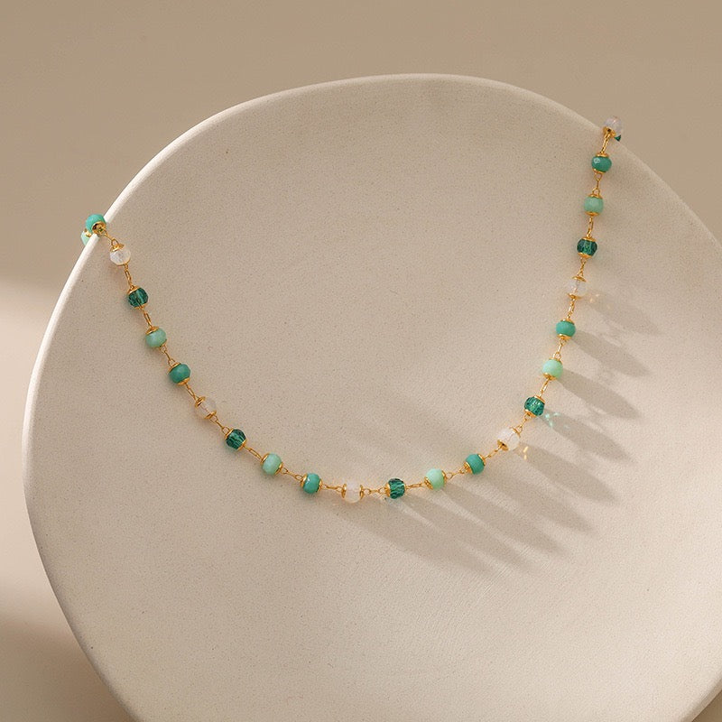 Light Green dream necklace and bracelet