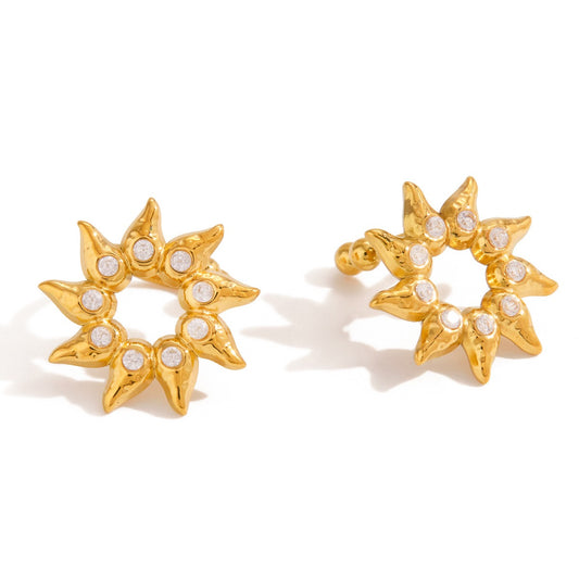 Dainty sun ear cuffs