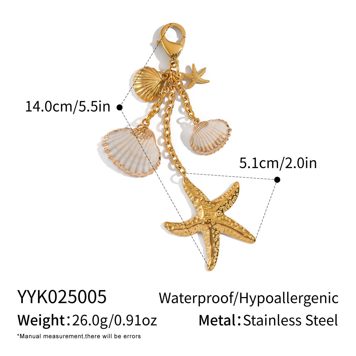 Beach side key chain / bikini pendant