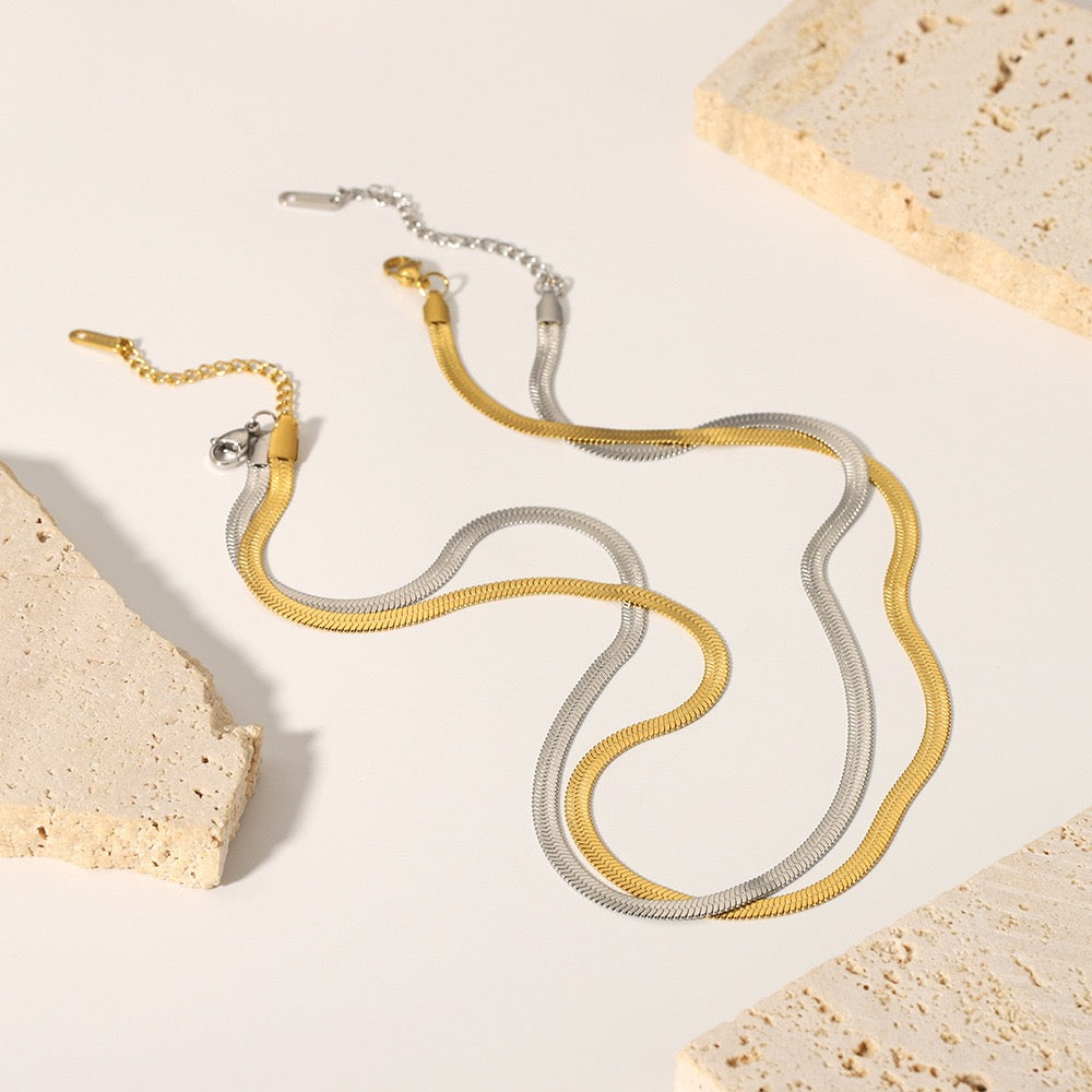 Classic snake necklaces