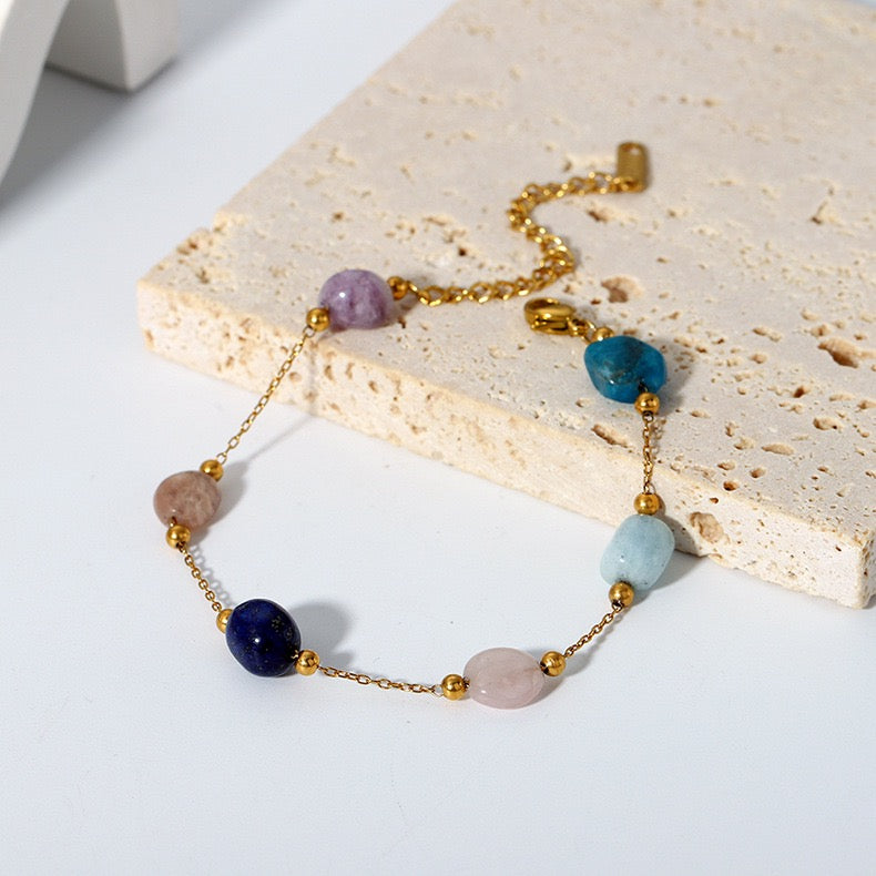 Colorful stones bracelet