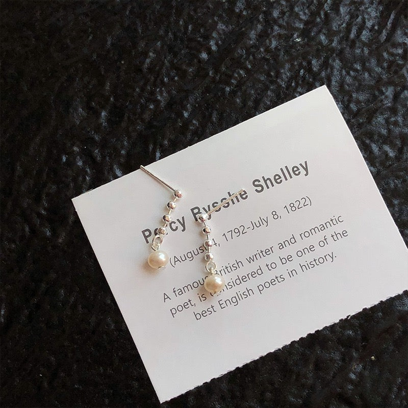 Sterling silver pearl earrings