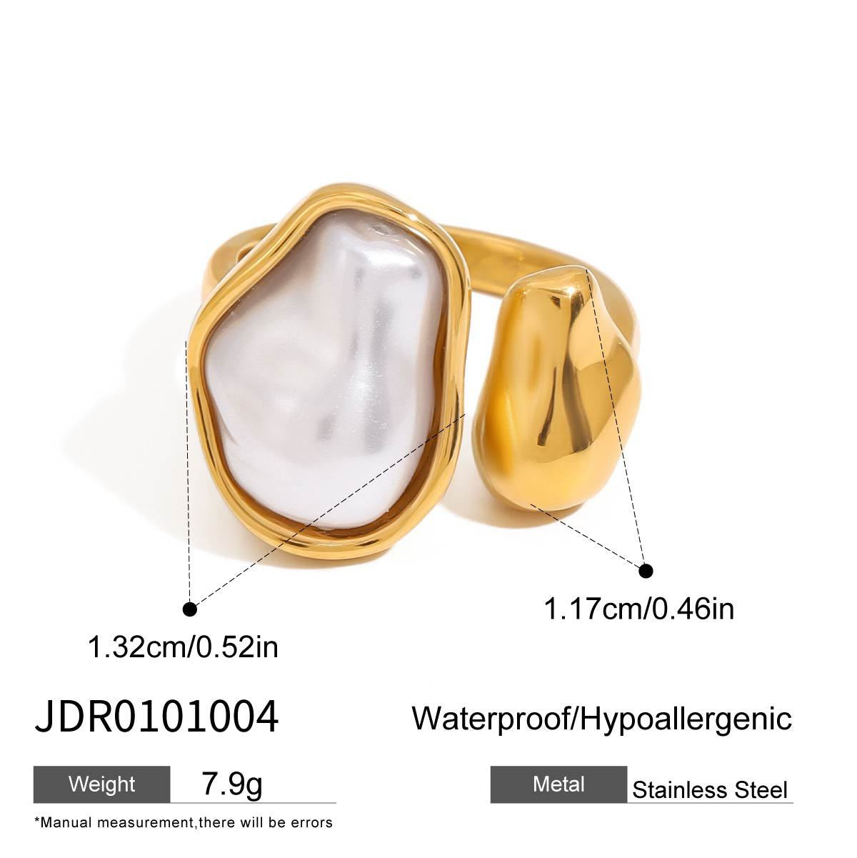 White pearly rings collection