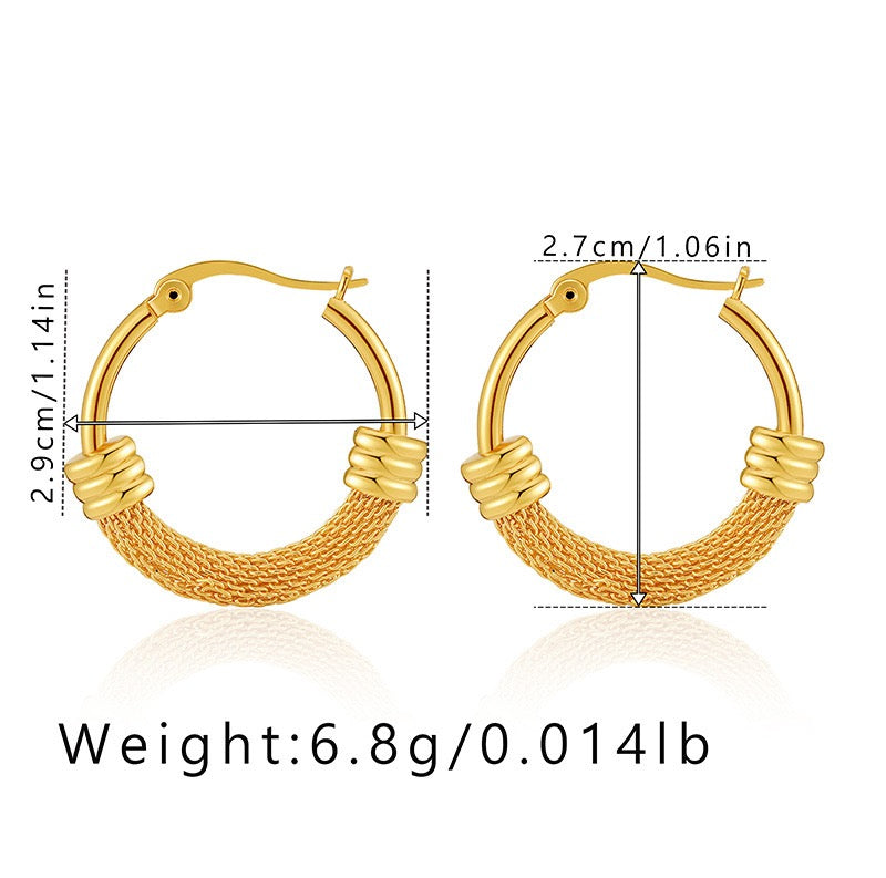 Gold plated hoops