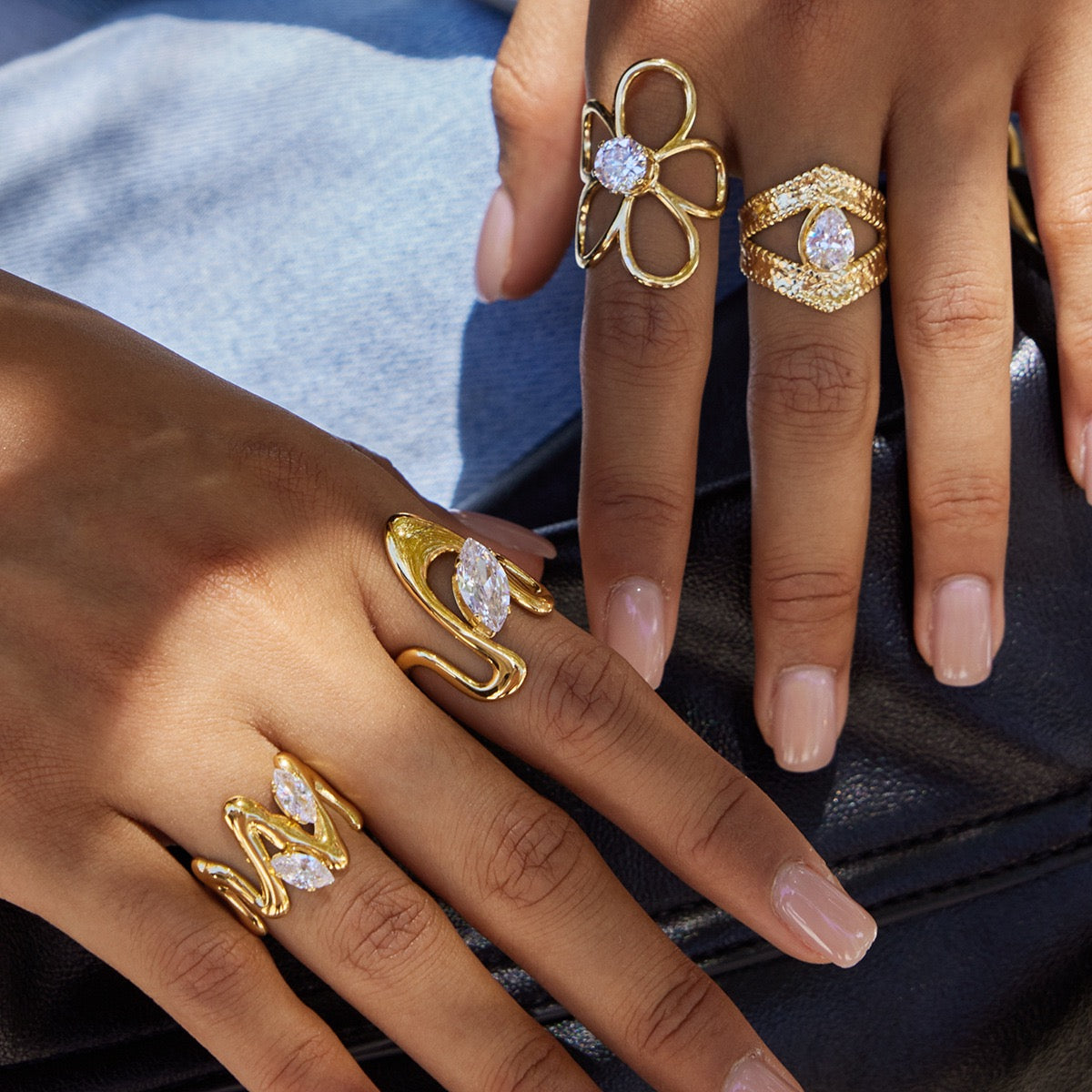 Bright Sunday rings collection