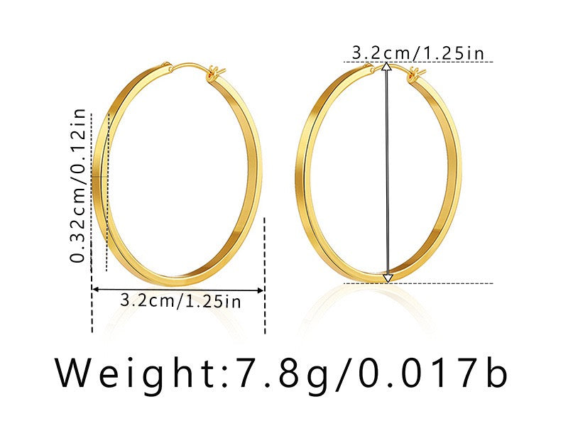 Simple round hoops