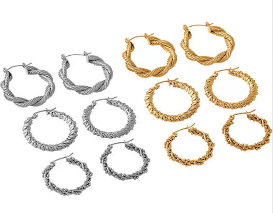 Classic braid hoops