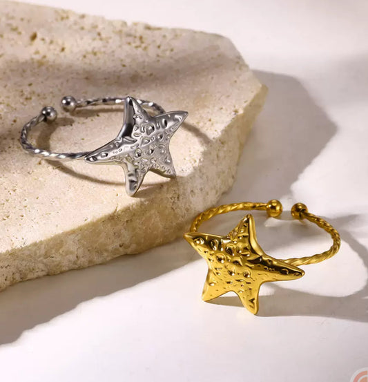 Melting star rings