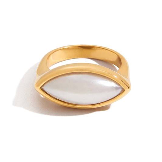Smile White ring