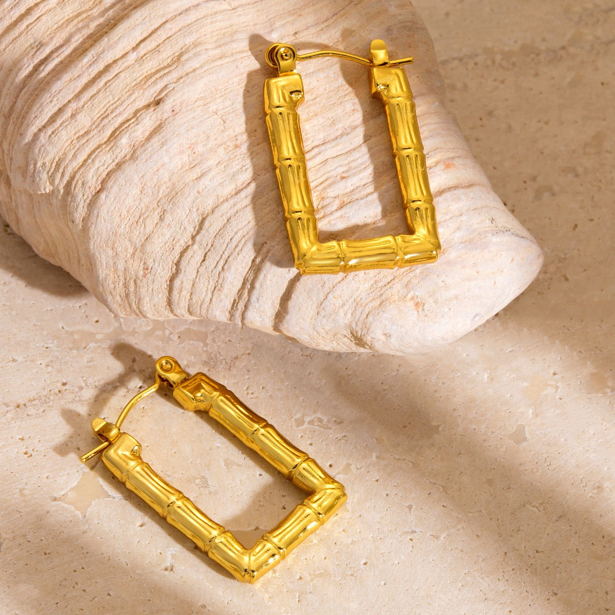 Bamboo square hoops
